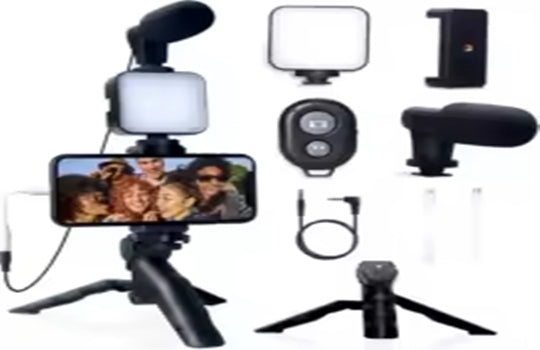 Smartphone Vlogging Kit for iPhone Android with Tripod Mini