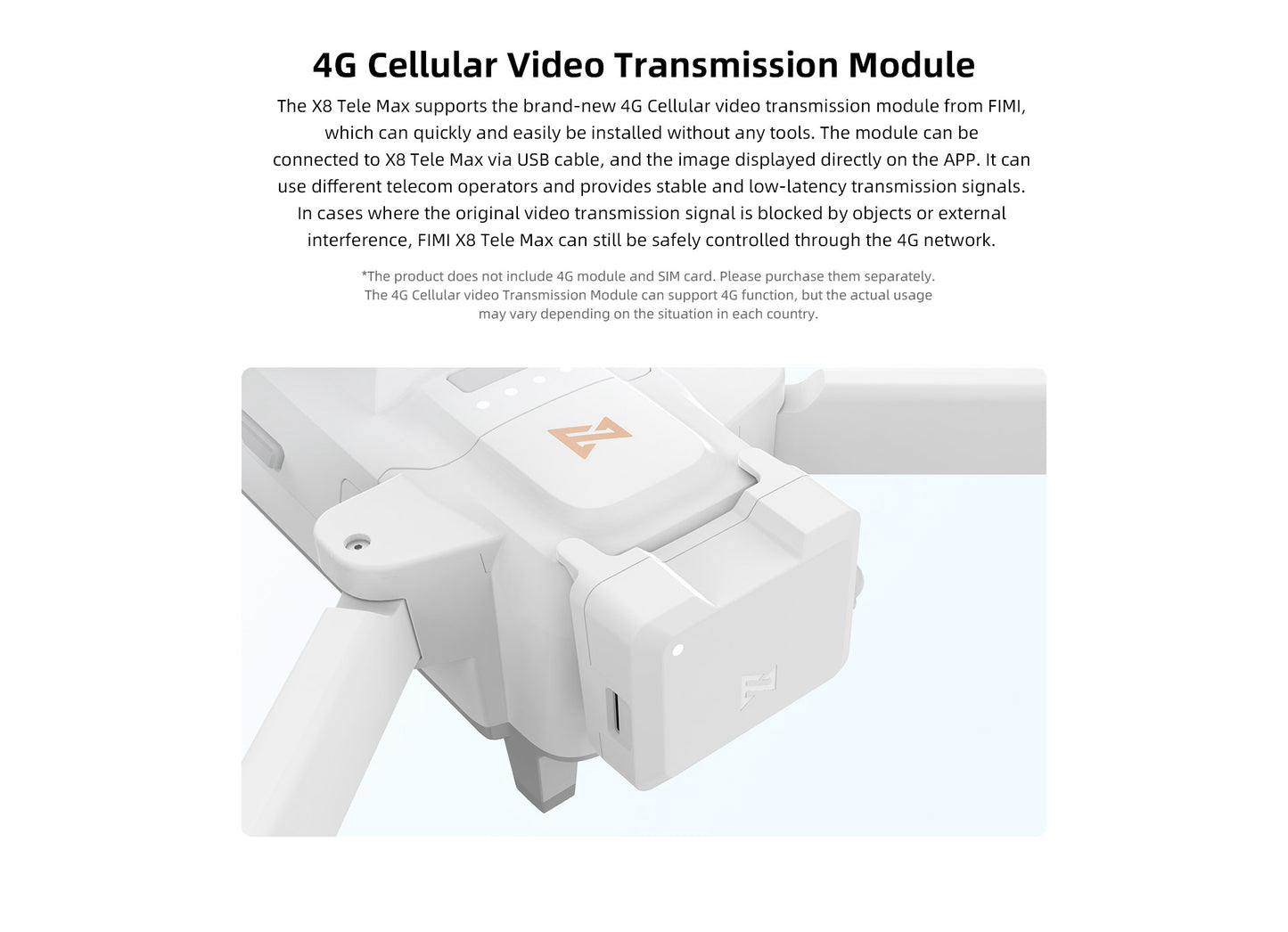 Fimi X8 Tele MAX Drone 4K Professional HDR 48MP 3-Axis Gimbal Camera