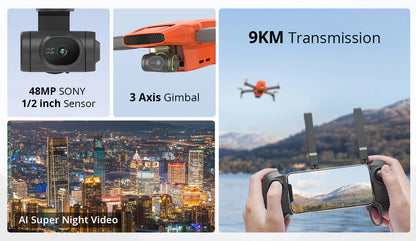 Fimi Mini 3 SE Drone, 250g Lightweight, 4K/30fps Video, 3-Axis