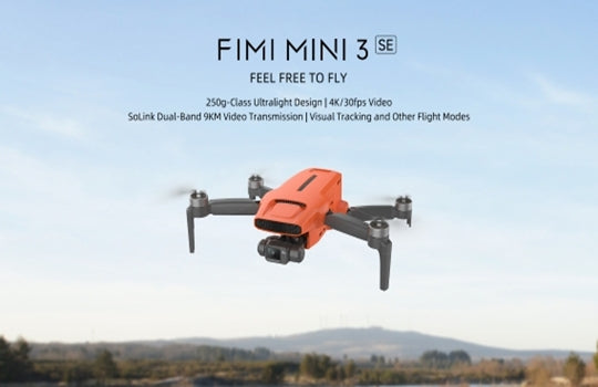Fimi Mini 3 SE Drone, 250g Lightweight, 4K/30fps Video, 3-Axis