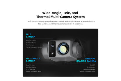 Drone Fimi X8T V640 — 4K Drone Lnfrared Thermal Imaging Lens 3-Camera