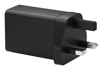 dbramante1928 IT - UK W. Charger - 2xUSB-C 70W + 1xUSB-A - BLK