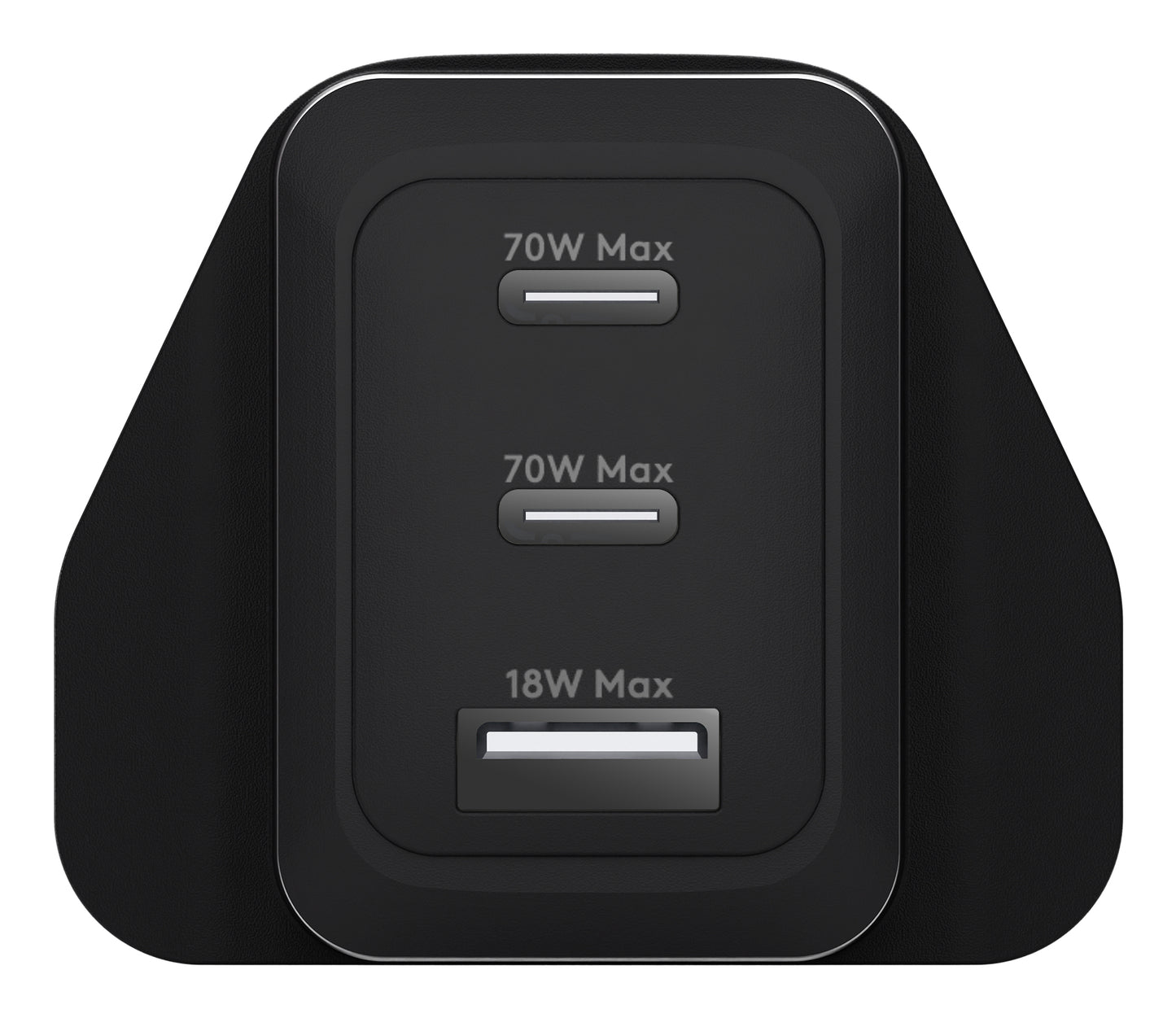 dbramante1928 IT - UK W. Charger - 2xUSB-C 70W + 1xUSB-A - BLK