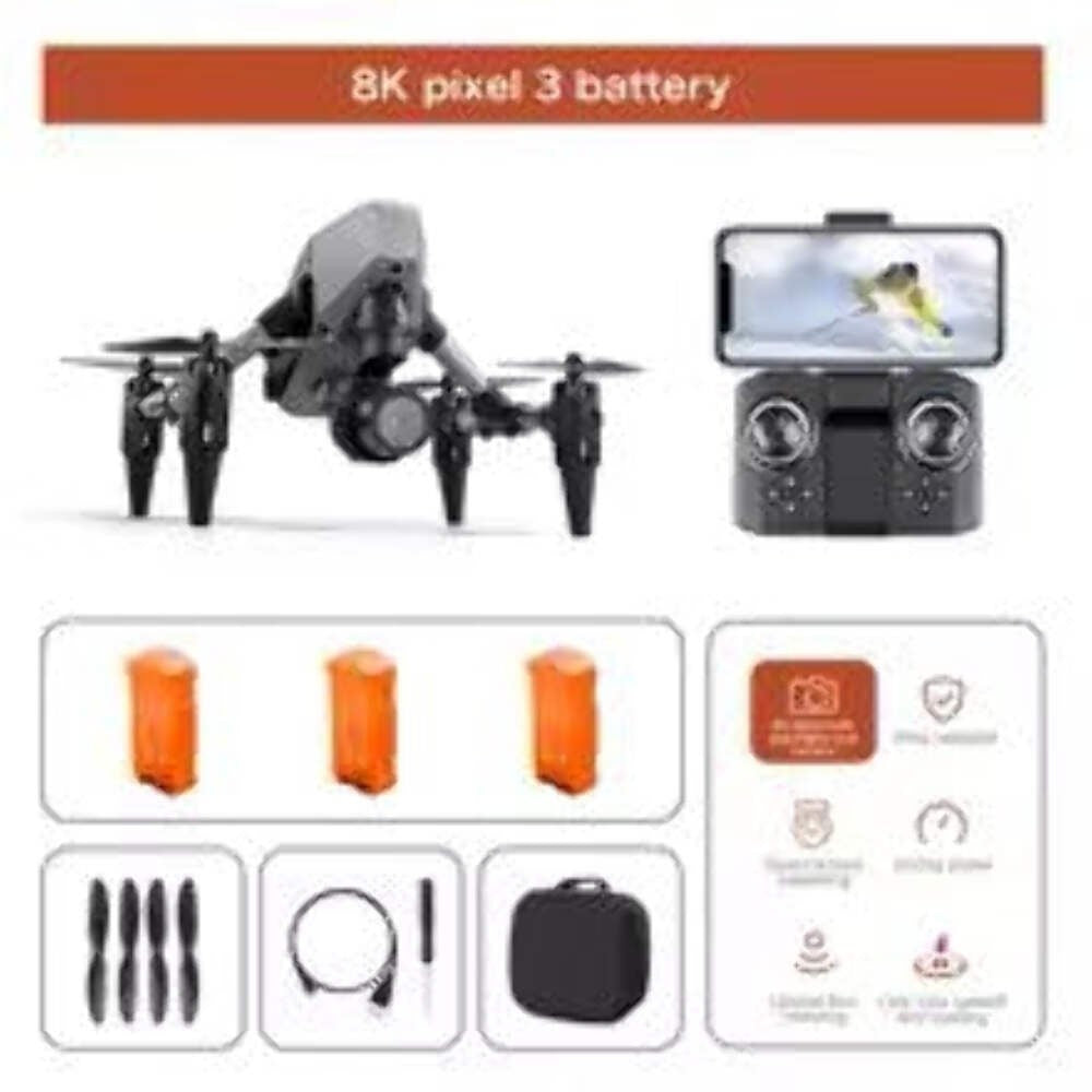 XD1 Pro Mini Drone 4K 8K Dual Camera WIFI Alloy Anti-drop Optical Flow Positioni