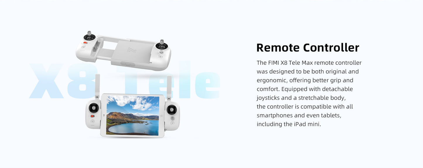 Fimi X8 Tele MAX Drone 4K Professional HDR 48MP 3-Axis Gimbal Camera