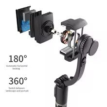 Roreta Gimbal Stabilizer Selfie Stick Foldable Wireless Tripod with