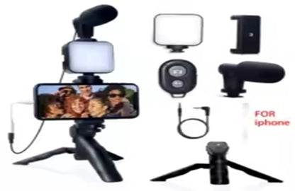 Smartphone Vlogging Kit for iPhone Android with Tripod Mini