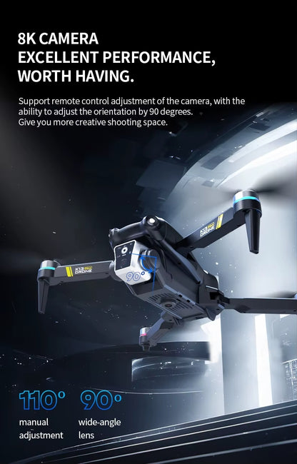 Professinal K13MAX RC Drone 8K HD Cameras WIFI FPV Height Hold