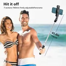 Keelead Selfie Stick Tripod with Fill Light Wireless Bluetooth, 45.66