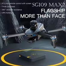 ZLL SG109 MAX2 Professional Drone With 4K Camera 3-Axis Gimbal WIFI 360 Obstacle Avoidance - 1 Bateries - Screen Remote FPV Brushless