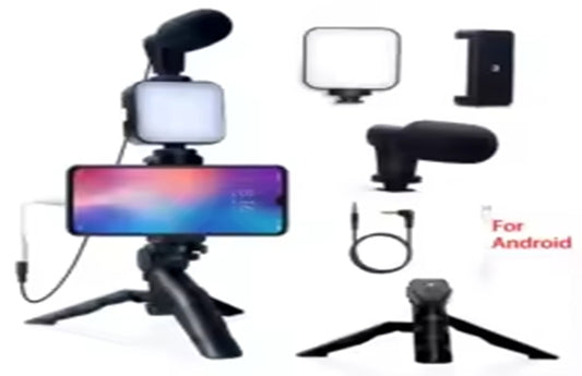Smartphone Vlogging Kit for iPhone Android with Tripod Mini