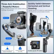 TOKQI-M01 3-Axis Handheld Gimbal Stabilizer for Smartphone, Foldable