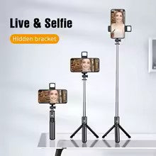 Keelead Selfie Stick Tripod with Fill Light Wireless Bluetooth, 45.66