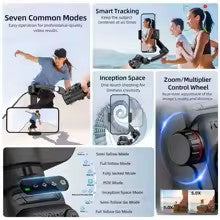TOKQI-M01 3-Axis Handheld Gimbal Stabilizer for Smartphone, Foldable
