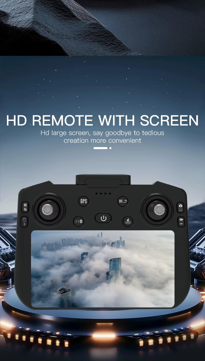 ZLL SG109 MAX2 Professional Drone With 4K Camera 3-Axis Gimbal WIFI 360 Obstacle Avoidance - 1 Bateries - Screen Remote FPV Brushless