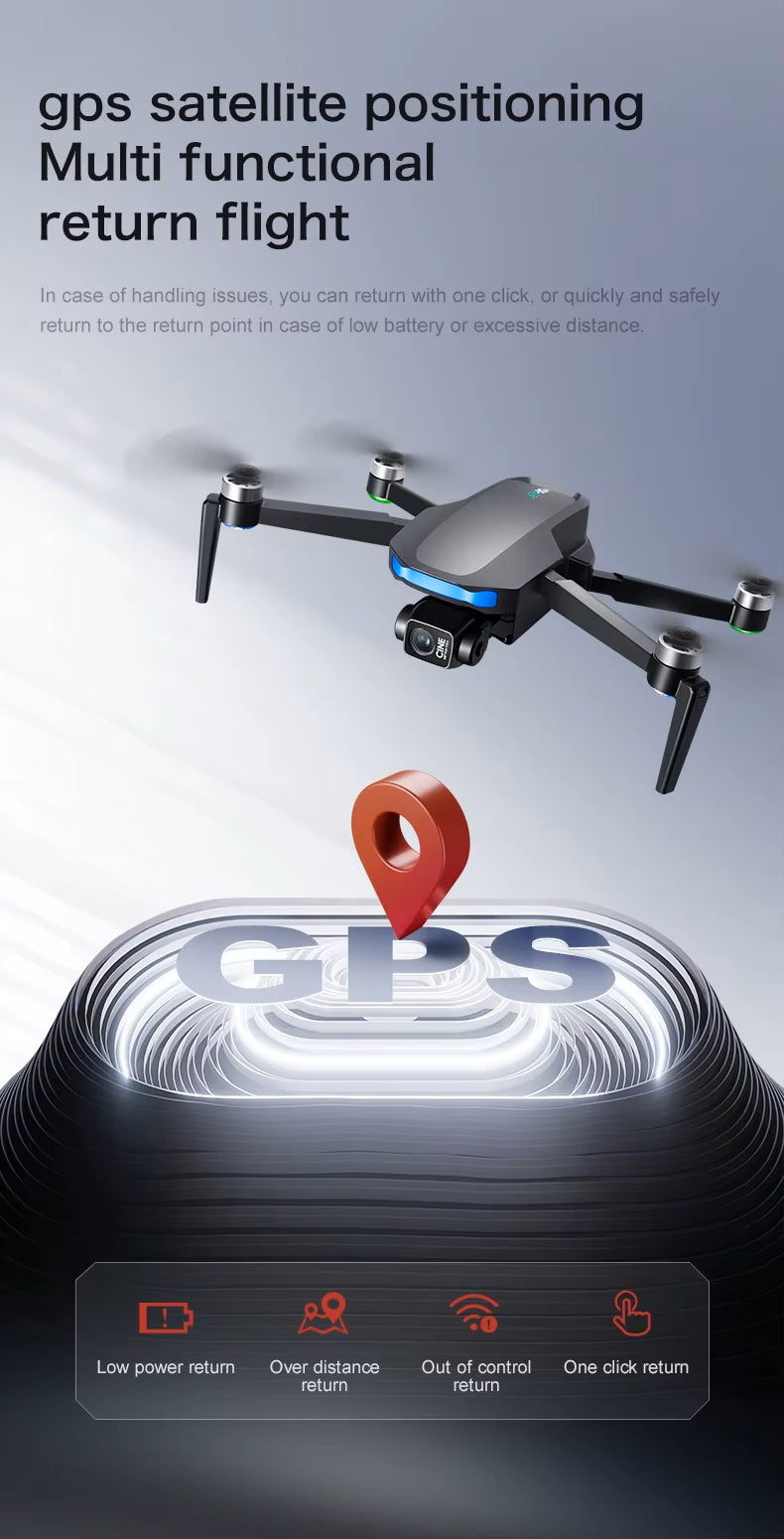 Drone SX1 MAX — Professional 3-axis Gimbal Stabilizer Camera with 5G