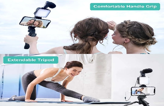 Smartphone Vlogging Kit for iPhone Android with Tripod Mini