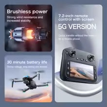 Drone SX1 MAX — Professional 3-axis Gimbal Stabilizer Camera with 5G