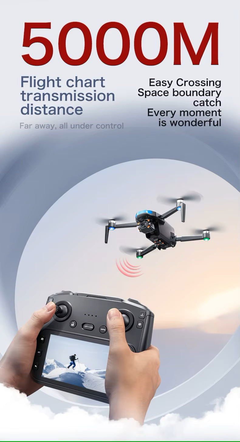 Drone SX1 MAX — Professional 3-axis Gimbal Stabilizer Camera with 5G