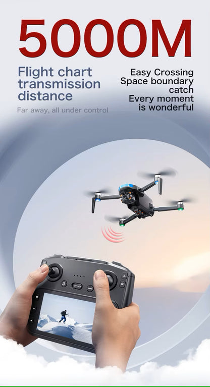 Drone SX1 MAX — Professional 3-axis Gimbal Stabilizer Camera with 5G