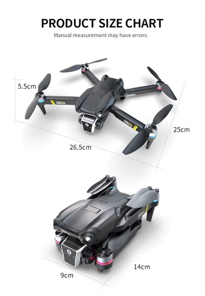 Professinal K13MAX RC Drone 8K HD Cameras WIFI FPV Height Hold