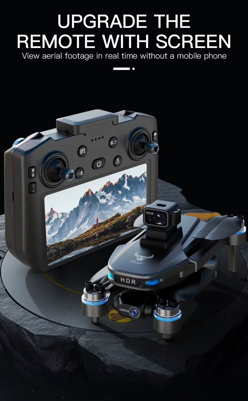 ZLL SG109 MAX2 Professional Drone With 4K Camera 3-Axis Gimbal WIFI 360 Obstacle Avoidance - 1 Bateries - Screen Remote FPV Brushless