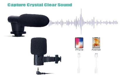 Smartphone Vlogging Kit for iPhone Android with Tripod Mini