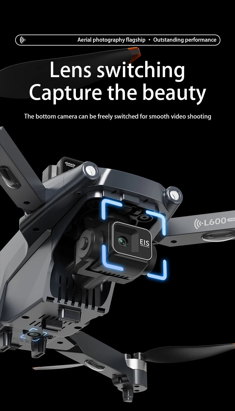 L600 PRO Max GPS Drone 8K Profesional HD Camera 3-axis Gimbal Aerial