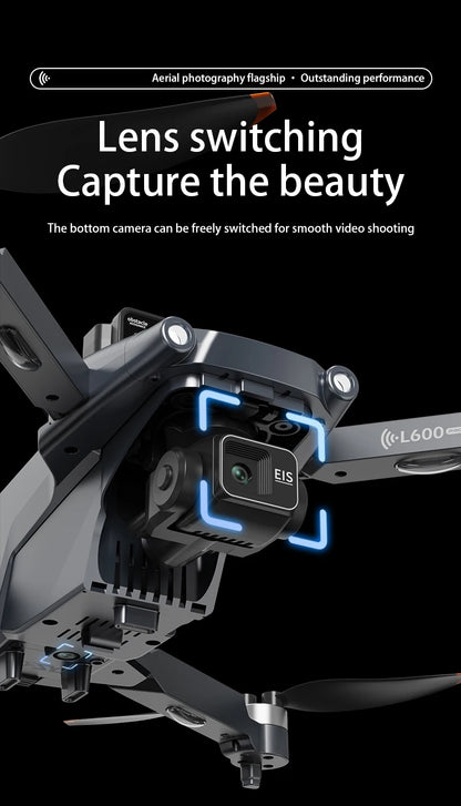 L600 PRO Max GPS Drone 8K Profesional HD Camera 3-axis Gimbal Aerial