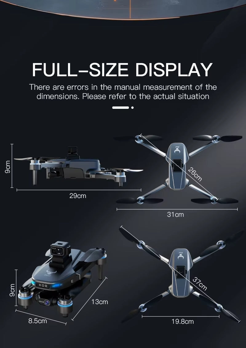 ZLL SG109 MAX2 Professional Drone With 4K Camera 3-Axis Gimbal WIFI 360 Obstacle Avoidance - 1 Bateries - Screen Remote FPV Brushless