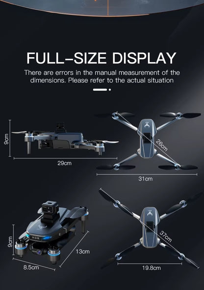 ZLL SG109 MAX2 Professional Drone With 4K Camera 3-Axis Gimbal WIFI 360 Obstacle Avoidance - 1 Bateries - Screen Remote FPV Brushless