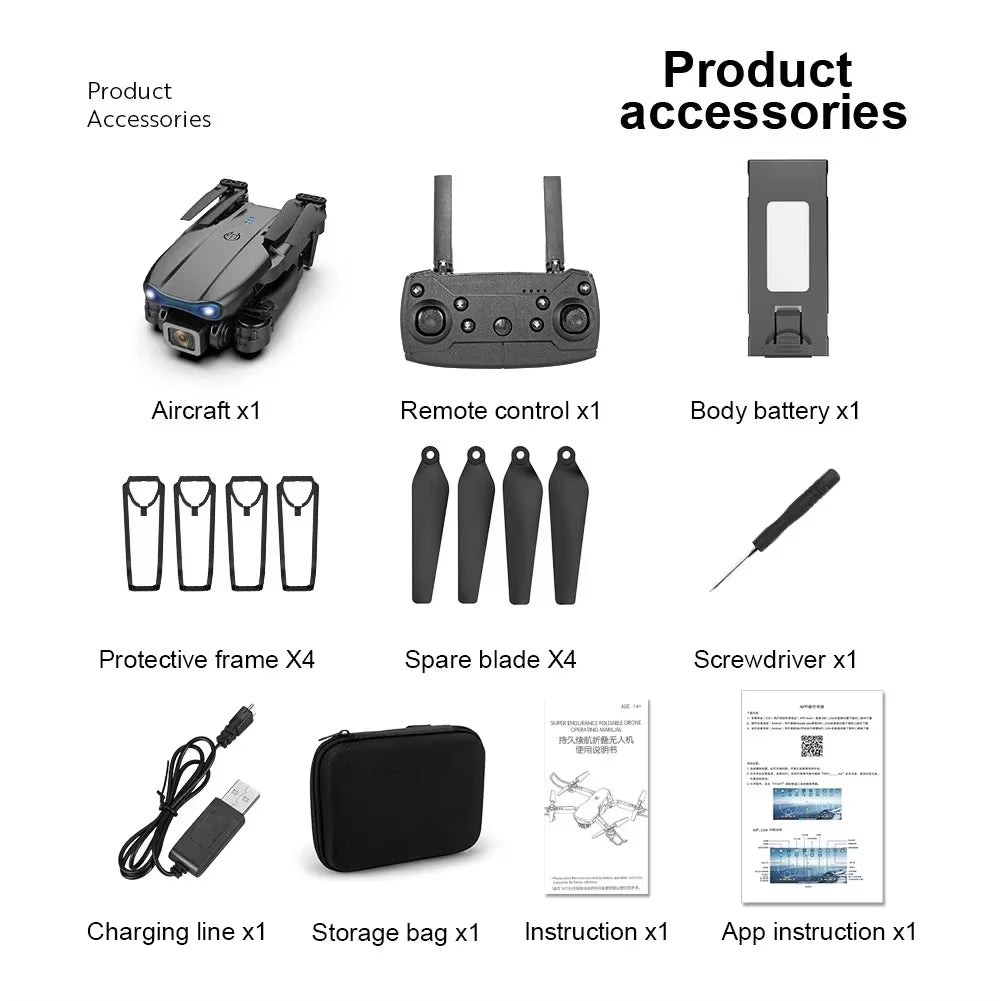 E-Drone E99 Pro Drone Quadcopter Remote Control Handle Four Axis