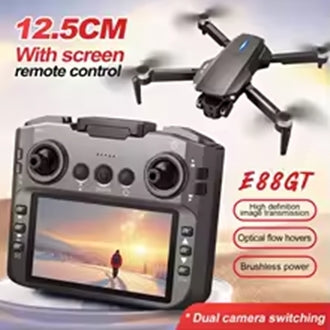E88GT Drone Air Large Screen Controlled Dual Cameras UAV Brushless