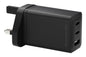 dbramante1928 IT - UK W. Charger - 2xUSB-C 70W + 1xUSB-A - BLK