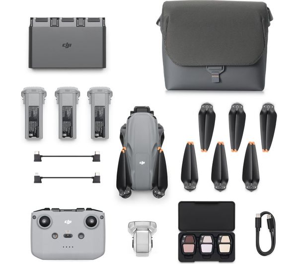 DJI Air 3S Drone Fly More Combo with RC-N3 Remote Controller — Grey