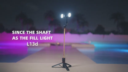 Keelead Selfie Stick Tripod with Fill Light Wireless Bluetooth, 45.66